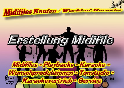 Midifiles Kaufen - Midifile Erstellung - Wunschmidifile - Wunsch-Midifile