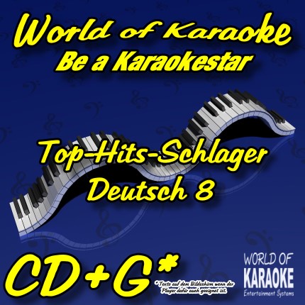 CD-Cover-Karaoke-Deutsch 8-Die-Schlager-CD-