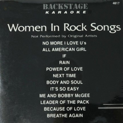 Backstage Karaoke - Women In Rock - 4817 - Front
