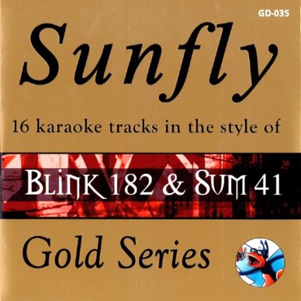 Sunfly Karaoke Gold CD + G - Blink 182 - Front