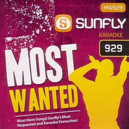 Sunfly Karaoke Most Wanted Volume 929