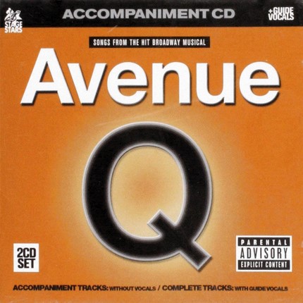 Avenue Q - Broadway Musical - Karaoke Playbacks - CD-Front