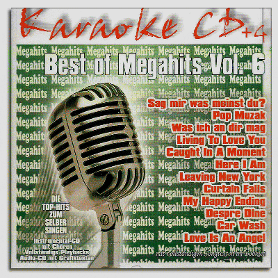 Karaoke CD+G - Best of Megahits Vol.6 - Pop und Chart Karaoke Playbacks