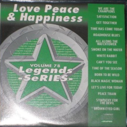LEGENDS Karaoke Vol.78 LOVE, PEACE and HAPPINESS Songs