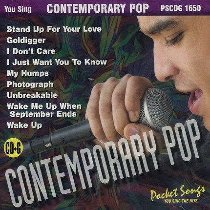 Contemporary Pop – Karaoke Playbacks – PSCDG 1650 - CD-Front