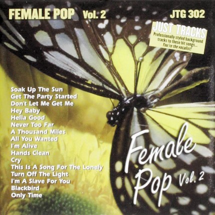 Female Pop 2 - Karaoke Playbacks - JTG 302 - CD-Front
