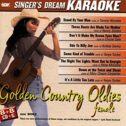 Golden Country Oldies Female - Karaoke Playbacks - CD-Front