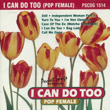 I Can Do Too - Karaoke Playbacks - PSCDG 1514 - CD-Front