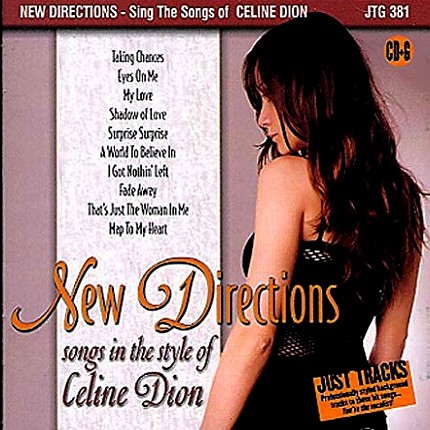 New Directions - Songs in the Style of Celine Dion - Karaoke Playbacks - CD-Front