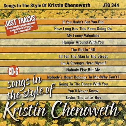 Sing Songs in the Style of Kristin Chenoweth - Karaoke Playbacks - CD-Front