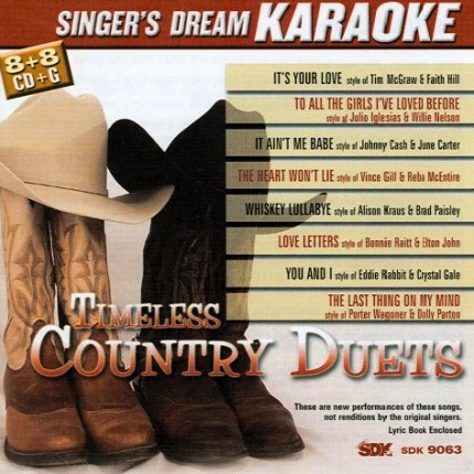 Timeless Country Duets - Karaoke Playbacks - CDG - CD-Front