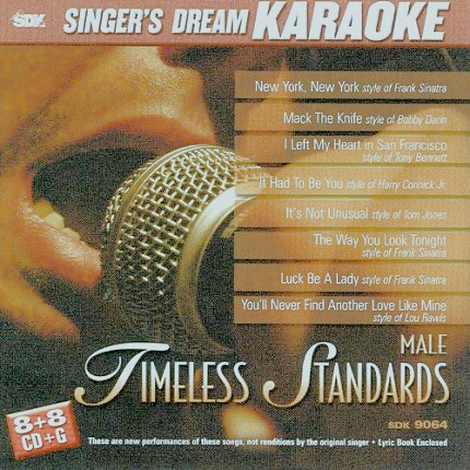 Timeless Standards-Male - Karaoke Playbacks - CD+G - CD-Front