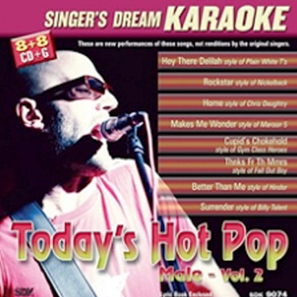 Today’s Hot Rock and Pop Male Vol II - CD-Front