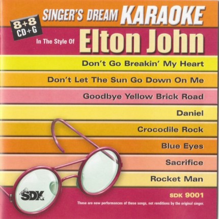 Best Of Elton John - Karaoke Playbacks - SDK 9001 - CD-Front