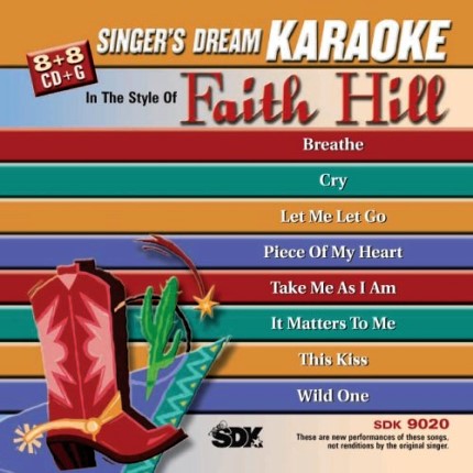 Best Of Faith Hill - Karaoke Playbacks - SDK 9020 - CD-Front