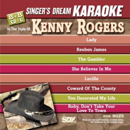 Best Of Kenny Rogers - Karaoke Playbacks - SDK 9025 - CD-Front
