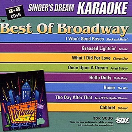 Best of Broadway - Karaoke Playbacks - SDK 9036 - CD-Front
