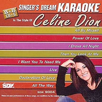 Celine Dion - Karaoke Playbacks - SDK 9004 - CD-Front
