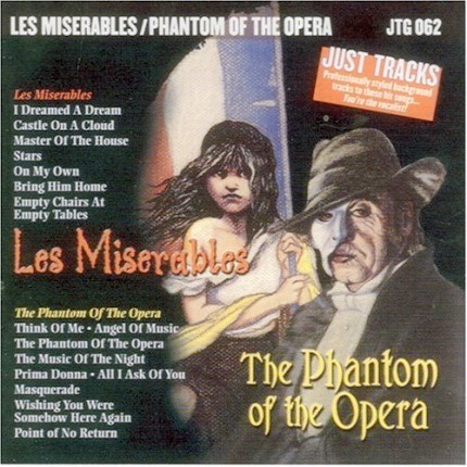 Les Miserables und Phantom der Oper - Karaoke Playbacks - JTG 062 - CD-Front