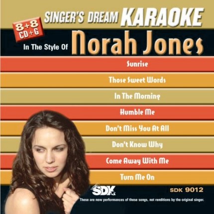 Norah Jones - Karaoke Playbacks - SDK 9012 - CD-Front