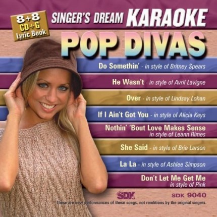 Pop Divas - SDK 9040 - Karaoke Playbacks - CD-Front