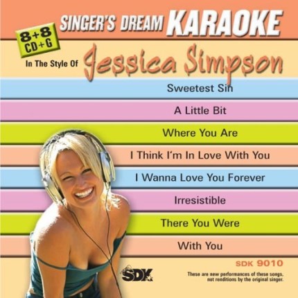 Singer's Dream - Jessica Simpson - Karaoke Playbacks - SDK 9010 - CD-Front