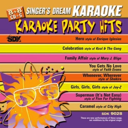 Top Party Hits - Karaoke Playbacks - SDK 9028 - CD-Cover