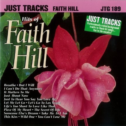 Faith Hill - Karaoke Playbacks - Just Tracks - JTG 189 - Front