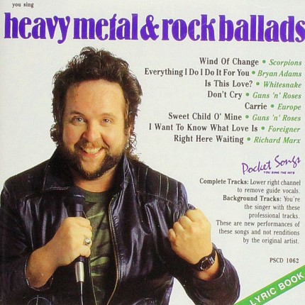 Metal und Rock Ballads - Karaoke Playbacks - PSCD 1062 - CD Front