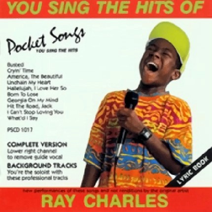 RAY CHARLES - Karaoke Playbacks - Pocket Songs PS 1017 - Front-CD