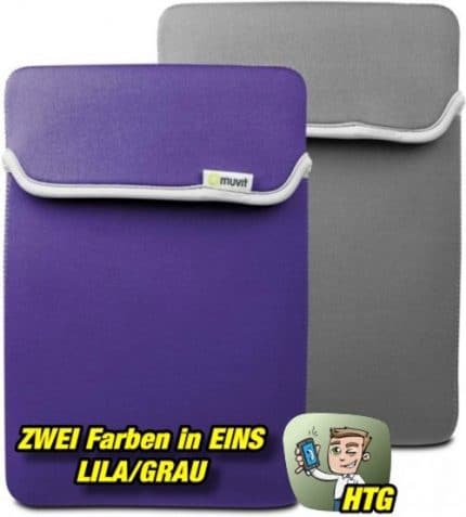 MUVIT-Reversible-Neopren-Sleeve-für-bis-zu-102-Zoll-–-LILA-Grau