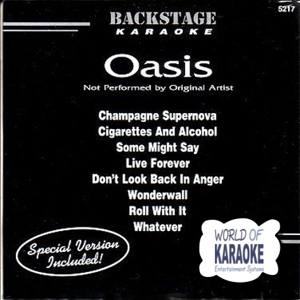 Oasis - Backstage Karaoke Playbacks CDG – BS 5217 - Cover