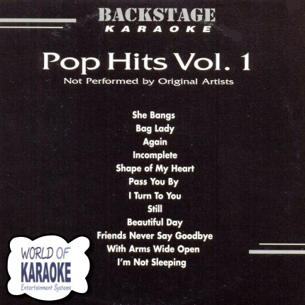 Pop Hits Vol.1 - Backstage Karaoke Playbacks - BS 3317 -