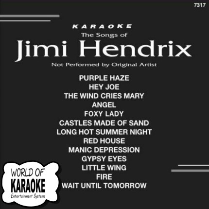 KARAOKE CD+G Backstage 7317 JIMI HENDRIX - COVER FRONT