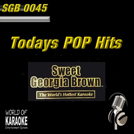 Sweet Georgia Brown - SGB0045 - Todays Pop – Karaoke Playbacks - Frontansicht CD-
