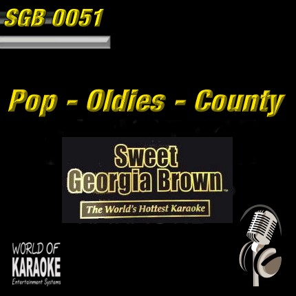 Sweet Georiga Brown – SGB0051 - Pop-Country und Oldies – Karaoke Playbacks - CD-Front-
