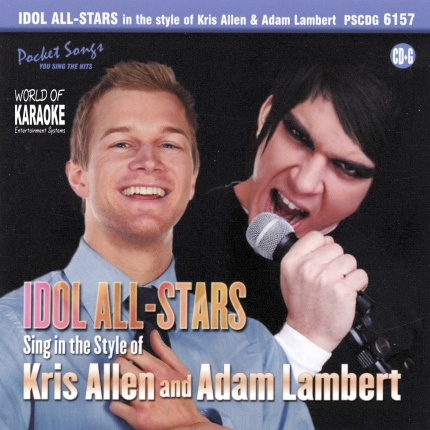 Karaoke Playbacks – PSCD - 6157 – Idol All-Stars – Kris Allen & Adam Lambert - Cd-Front