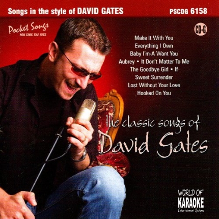 Karaoke Playbacks – PSCD 6158 – Classic Songs of David Gates - CD-Front