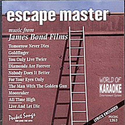 Karaoke Playbacks – PSCDG 1263 – Escape Master - James Bond Themes - CD-Front