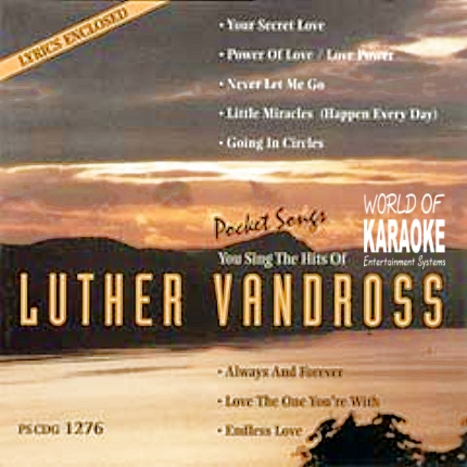 Karaoke Playbacks – PSCDG 1276 – Hits Of Luther Vandross - CD-Frontbild