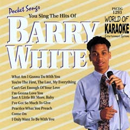 Karaoke Playbacks – PSCDG 1293 – Hits Of Barry White - CD-Front