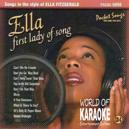 Karaoke Playbacks – PSCDG 6098 – Ella First Lady of Song - Frontansicht CD