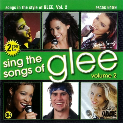 Karaoke Playbacks – PSCDG 6189 – Songs Of GLEE Vol. 2 - CD-Front