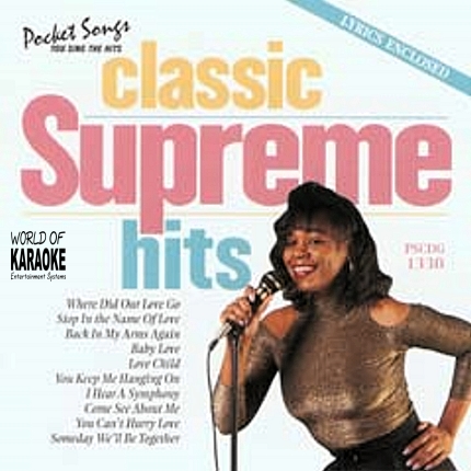 Karaoke Playbacks – PSCDG 1330 – CLASSIC SUPREMES HITS - CD-Front
